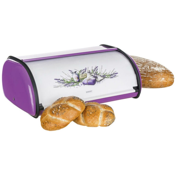 Nerezový chlebník Lavender