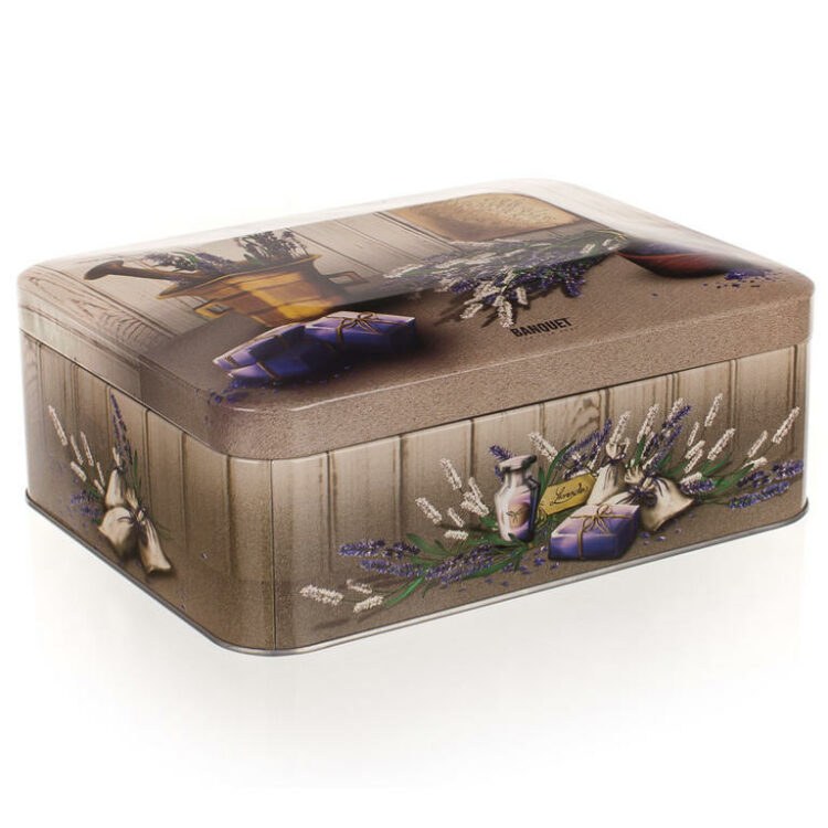 Plechovka-box na čaj Lavender