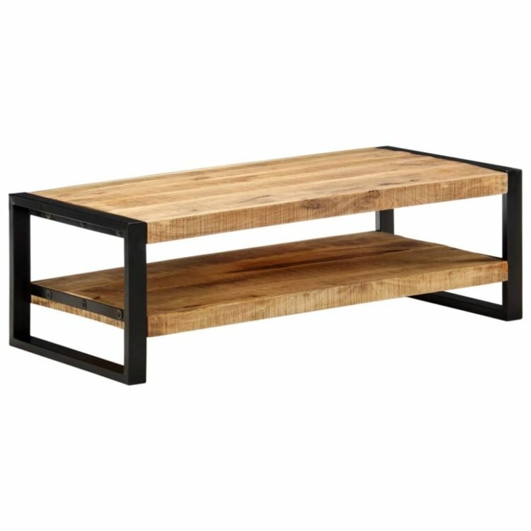 Konferenční stolek dřevo / kov Dekorhome Mangovníkové dřevo