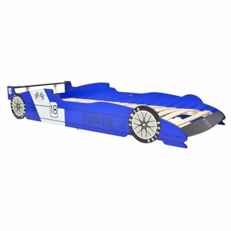 Dětská postel závodní auto Dekorhome Modrá