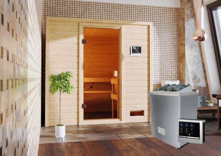 Interiérová finská sauna s kamny 9