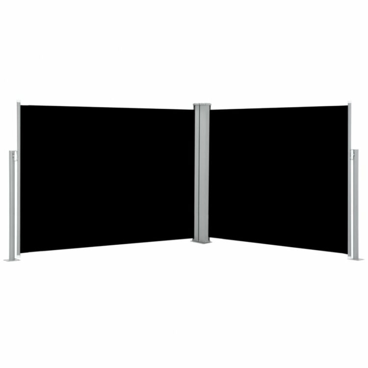 Zatahovací boční markýza 170x600 cm Dekorhome Černá