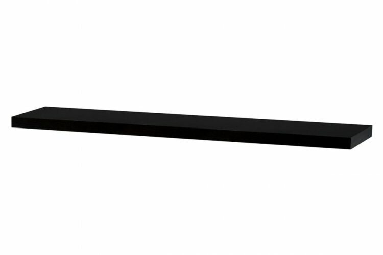 Nástěnná polička P-002 120 cm Černá