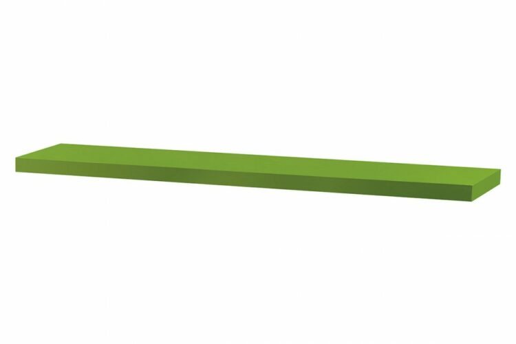 Nástěnná polička P-002 120 cm Zelená