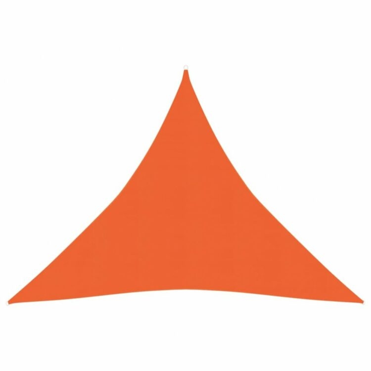 Stínící plachta trojúhelníková HDPE 3 x 3 x 3 m Dekorhome Oranžová