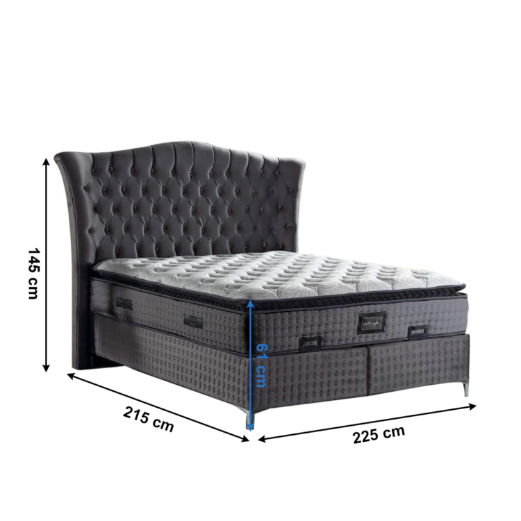 Boxspringová postel MERSIA 180 x 200 cm