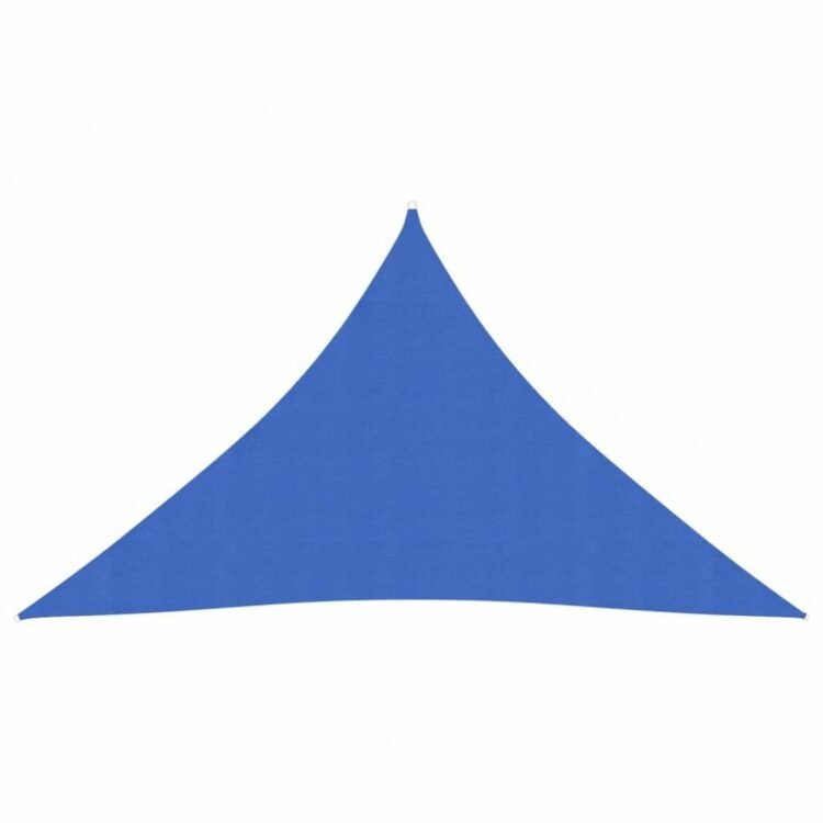 Stínící plachta trojúhelníková HDPE 3 x 3 x 3 m Dekorhome Modrá