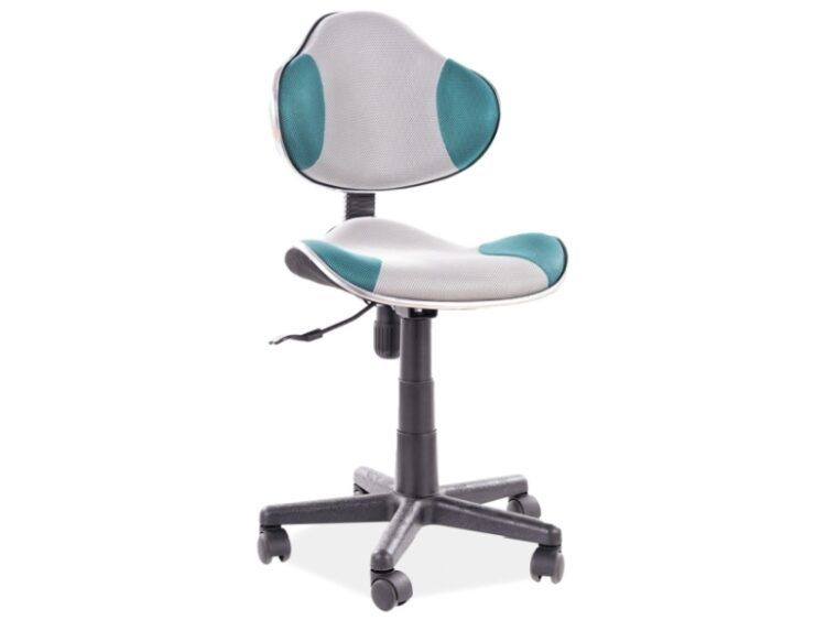 Studentská kancelářská židle Q-G2 Tyrkysová / šedá