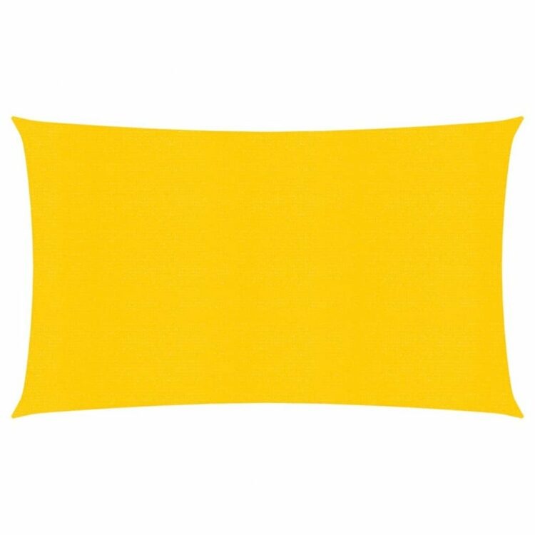 Stínící plachta obdélníková HDPE 3 x 4 m Dekorhome Žlutá