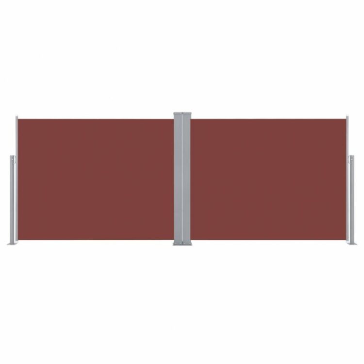 Zatahovací boční markýza 170x600 cm Dekorhome Hnědá