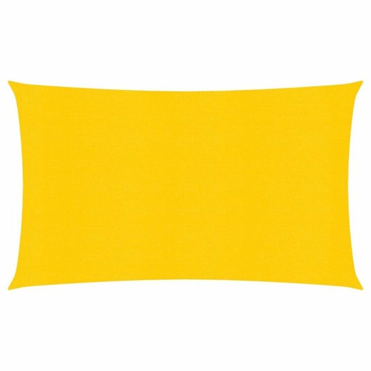 Stínící plachta obdélníková HDPE 3 x 6 m Dekorhome Žlutá