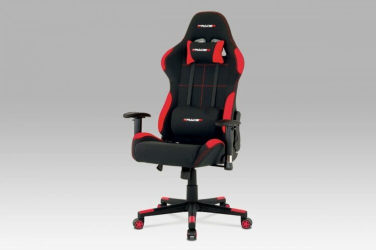 Kancelářská židle KA-F02 látka / plast Červená
