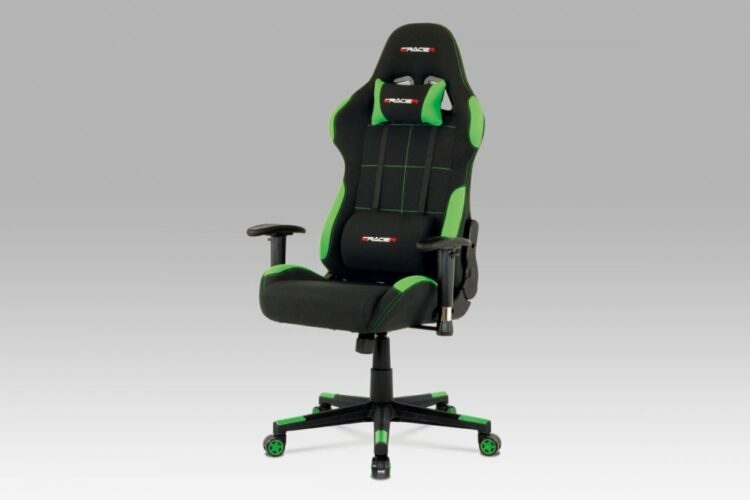 Kancelářská židle KA-F02 látka / plast Zelená