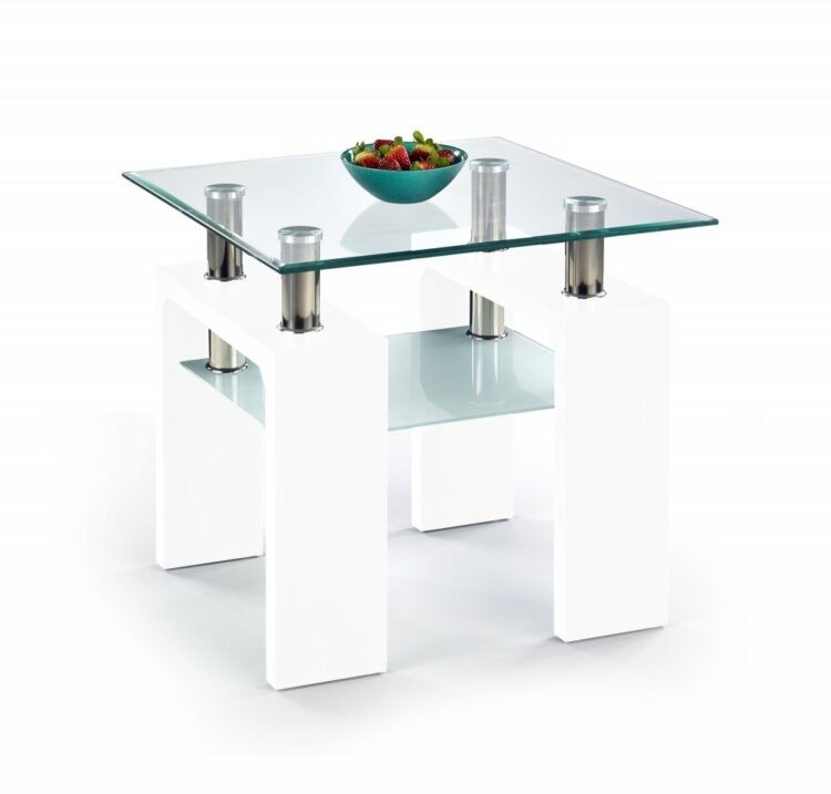 Konferenční stolek DIANA H 60x60 cm Bílá