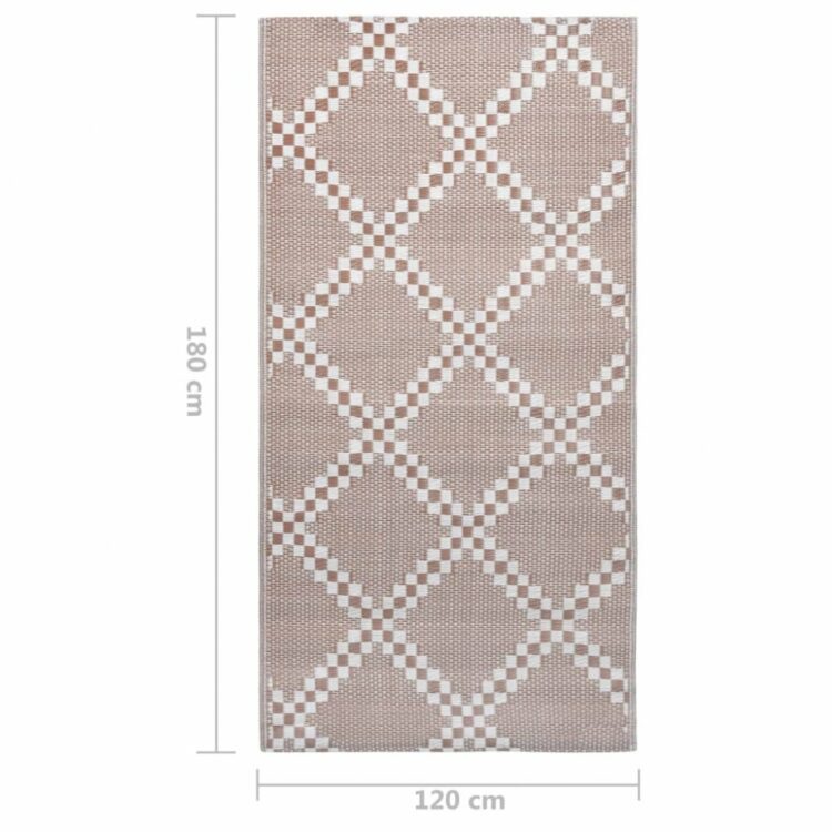 Venkovní koberec hnědá PP Dekorhome 120x180 cm