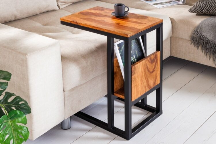 Příruční stolek KRIOS Dekorhome Sheeshamové dřevo
