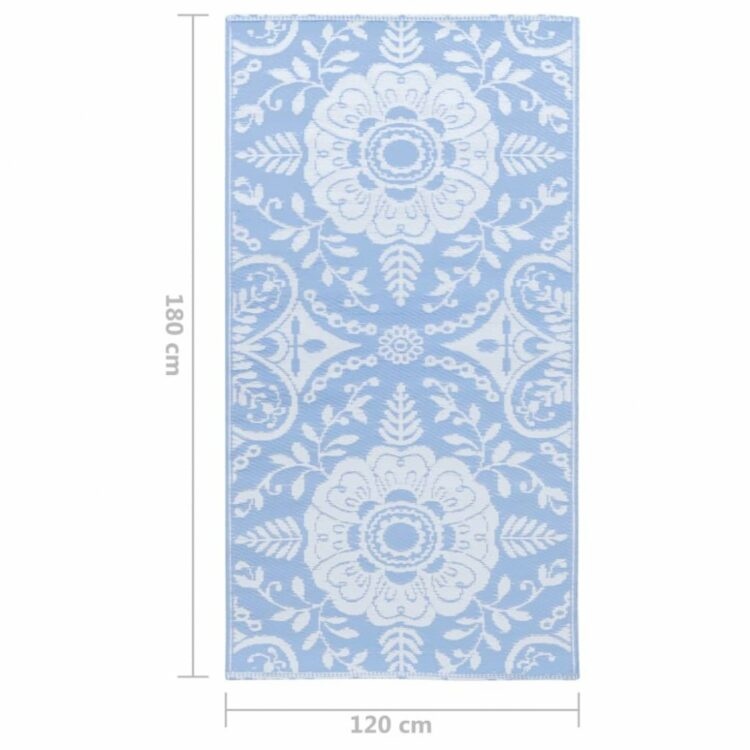 Venkovní koberec PP modrá Dekorhome 120x180 cm